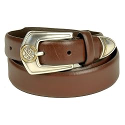Men's New Brown Or Black Genuine Leather Golf Belt 1.10 Inches By Landes