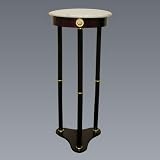 Round White Marble Stand