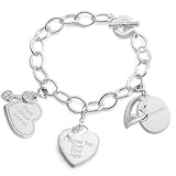Personalized Capture Her Heart Charm Bracelet and Jewelry Box Gift