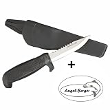 Produkt-Bild: Anglermesser mit H&uuml;lle + gratis Angel-Berger Aufkleber