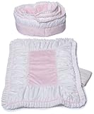 Baby Doll Bedding Ruth Cradle Bedding Set, Pink