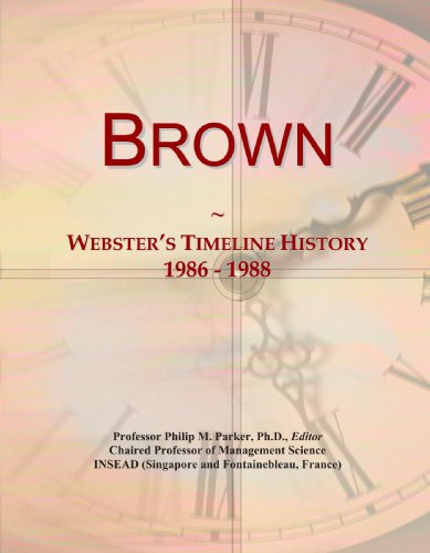 Brown: Webster's Timeline History, 1986 - 1988