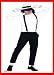 7 / 8 Hose schwarz Tanzhose Michael Gr. 50