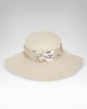 Sequin Straw Floppy Hat large image