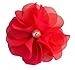 Pearl Chiffon Flower Hair Clip Funny Girl Designs