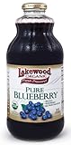 Lakewood Organic PURE Blueberry Juice, 32-Ounce Bottles (Pack of 6)