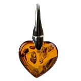 Certified Genuine Honey and Sterling Silver Large Heart Pendant