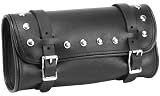 ALC Saddlebags 8264A Premium Vinyl Oval Fork Bag with Studs