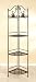 Antique Style 63.5" High Metal 4 Tier CORNER SHELF