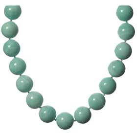 Sterling Silver 12-20mm Amazonite Beaded Necklace, 18 by Amazon.com Collection