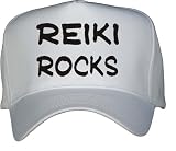 Reiki Rocks White Hat / Baseball Cap