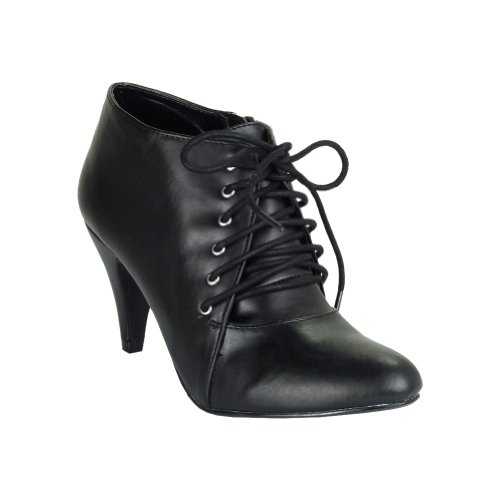 Lace Up Mid Heel Ankle