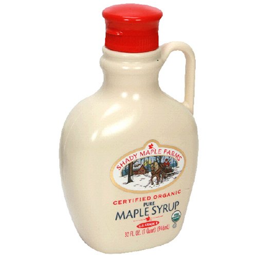 Shady Maple Farms Organic Maple Syrup, Grade B, 32-Ounce Jug