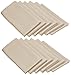 LTC LINENS Beige Cloth Napkins Set of 12-20 Inch Dinner Napkins Washable Polyester Fabric Cloth for Dinner, Restaurant, Wedding and Party