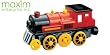 MAXIM WOODEN TRAIN RED MOTORIZED ENGINE