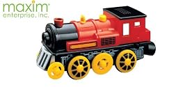 MAXIM WOODEN TRAIN RED MOTORIZED ENGINE
