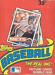 1985 Topps Baseball Card Unopened Box (Clemens, McGwire, Puckett RC's)