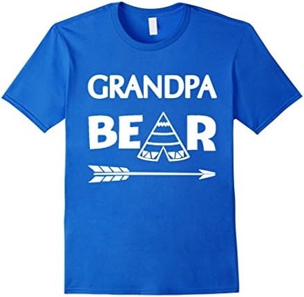 Men's Grandpa Bear T-shirt XL Royal Blue