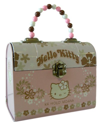 Sanrio Hello Kitty tin Box – Kitty Tin Purse with Beaded Handle (Hawaii’s Sweetheeart)