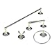Taymor Classique Brass and Chrome Towel Bar Set