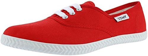 Tomy Takkies Women's Canvas Original Plimsolls 8 UK Red