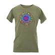 Peace Frogs Ladies Good Karma Frog Vintage Heathered Short Sleeve T-Shirt