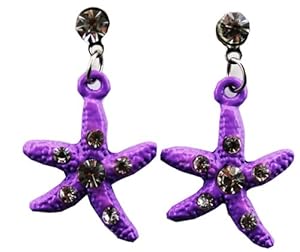 Starfish Earring - Kids Fashion Earrings (Purple)