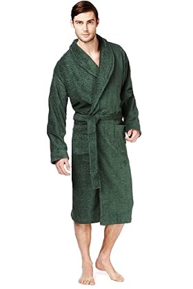 Cotton Rich Towelling Dressing Gown