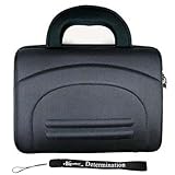 Haier HLT71 7-Inch Portable LCD TV Black Cube Carrying Case Bag Pouch Cube + Includes a eBigValue (TM) Determination Hand Strap Key Chain