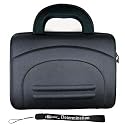 Dell Mini 10v Mini 10 Netbook Deluxe Black Cube Netbook Carrying Case + Includes a 4-inch eBigvalue (TM) Determination Hand Strap
