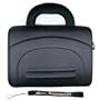 Dell Mini 10v Mini 10 Netbook Deluxe Black Cube Netbook Carrying Case + Includes a 4-inch eBigvalue (TM) Determination Hand Strap