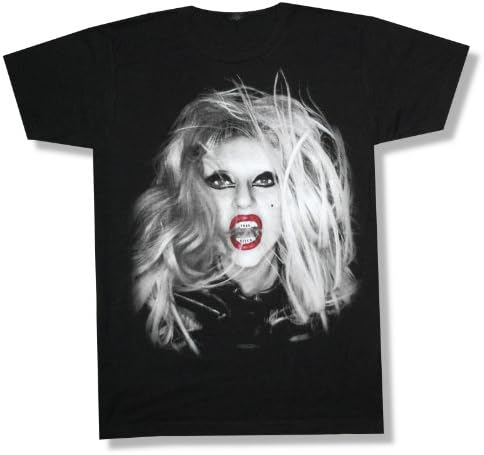 Lady Gaga "Bitch Teeth" 2013 Canceled Tour Black T-Shirt New Adult