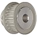 Boston Gear PA3018DF090 Timing Pulley, 3 mm Pitch, 18 Grooves, 9mm Wide Belts, 0.250" Bore Diameter, 0.647" Outside Diameter, 0.813" Overall Length, Aluminum, Double Flange