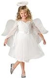 Girls White Angel Dress Outfit Kids Halloween Costume M Girls Medium (8)
