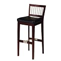 Bar Stool with Metal Stretcher-Cherry