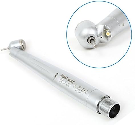 Teeth Care NSK Style 45 Degree Surgical Fiber Optic Handle Piece With LED Light Standard Head Push Button Single Spray Air Compressor Accessories (4H)