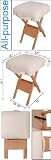 Multipurpose Smart Salon Style Stool Beige