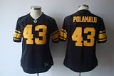 Reebok Pittsburgh Steelers Troy Polamalu Women's Premier Alternate Jersey Large