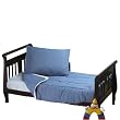 Denim & Stripes 4 pc Toddler Bedding Set