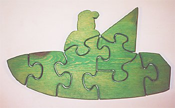 41nnKDLeupL Wooden Educational Jig Saw Puzzle   Fisherman