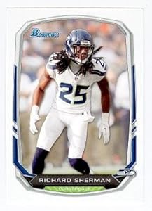 Richard Sherman football card (Seattle Seahawks 2014 Super Bowl Champions) 2012 Topps Bowman #38