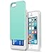 BENTOBEN Compatible with iPhone 5 Case,iPhone 5S Case, Slide Hard PC Shell and Soft TPU Bumper Dual Layer Hybrid iPhone SE Cases Wallet Case Credit Card Holder Cover for iPhone 5 5S SE, Mint Green
