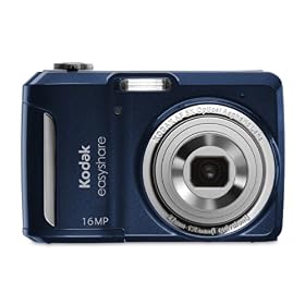 Kodak EASYSHARE C1550 16 MP Digital Camera with 5x Optical Zoom - Blue