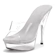 Ellie Shoes Women's 509 VANITY, 5 Inch Stiletto Heel Mule, Available in 3 Colors