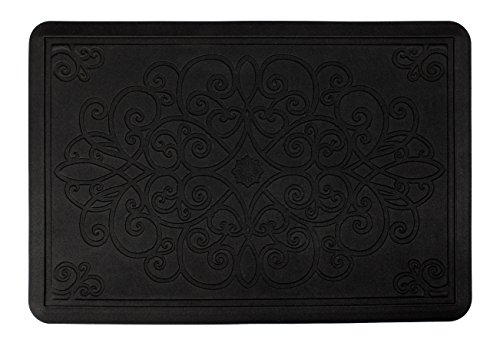 Home Value Kitchen Mat, 20x30 Inch (BLACK)