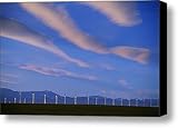 Wind Turbines, Pincher Creek, Alberta Canvas Print / Canvas Art - Artist Mike Grandmailson