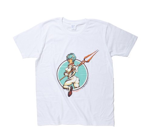 EVANGELION×STREET ART3 Rockin'Jelly Bean レイ Tシャツ White サイズ：S