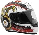 Sparx S-07 Dragon Eye Full Face Motorcycle Helmet Matte White Extra Large XL