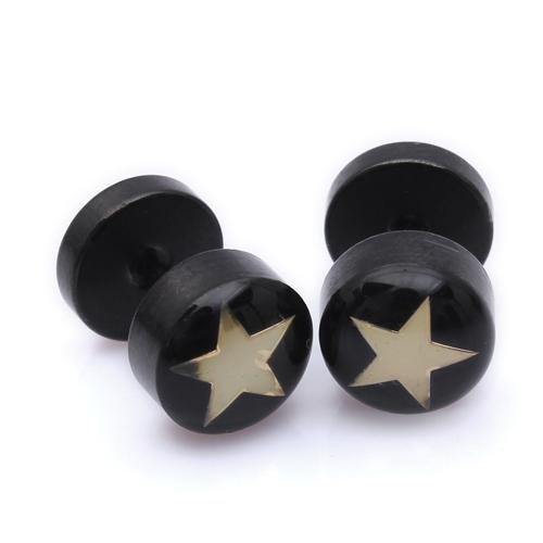 Mens Star Earrings