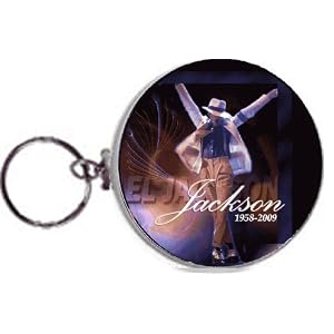 Michael Jackson Button Keychain 2.25 Collectible # 006 - King of Pop Tribute